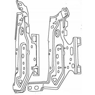 RADIO BRACKETS ARISTO JZS16# 1997 ON SIDE BRACKETS