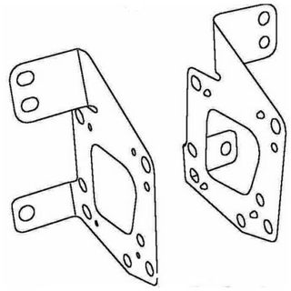 RADIO BRACKETS TOYOTA WILL (V1) 2001/00 > 12/01 SIDE MOUNT BKTS.