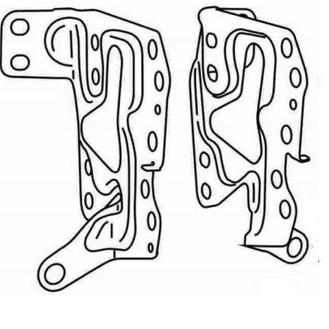 RADIO BRACKETS TOYOTA HILUX 2004 ON SIDE BRACKETS