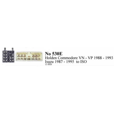 CAR STEREO HARNESS HOLDEN COMMODORE VN - VP / ISUZU UPTO 1995
