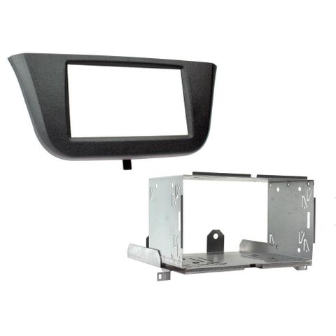 FITTING KIT IVECO DAILY 2014 - 2021 DOUBLE DIN WITH CAGE (BLACK)