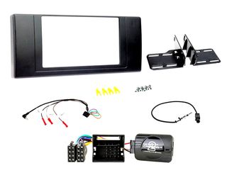 FITTING KIT LANDROVER RANGE ROVER (L322) 2002 - 2005 DOUBLE DIN (BLACK) COMPLETE KIT