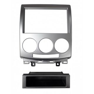 FITTING KIT MAZDA 5 , PREMACY 2005 - 2010 DIN & DOUBLE DIN (WITH POCKET) (SILVER)