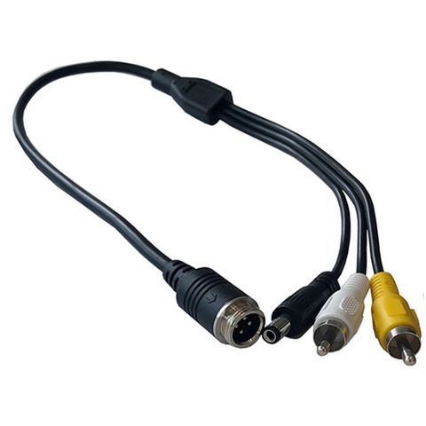 AVS 4 PIN MALE CAMERA TO RCA SCREEN MALE ADAPTOR