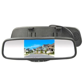 AVS 5" CLIP ON REAR VIEW MIRROR RCA LCD MONITOR UNIVERSAL