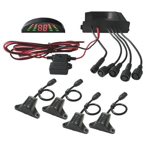 HEAVY DUTY 4 X WATERPROOF REAR SENSOR SET WITH BUZZER DISPLAY