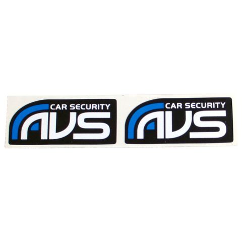 SET OF TWO AVS WINDOW STICKERS