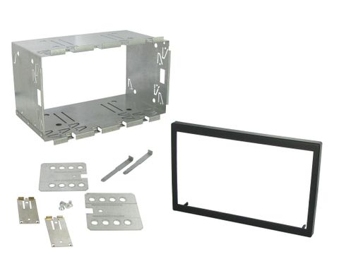 FITTING KIT UNIVERSAL DOUBLE DIN CAGE 110MM (TRIM BLACK)