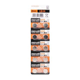 MAXELL ALKALINE BATTERY LR44 10 PACK 1.5V RETAIL PACKAGING