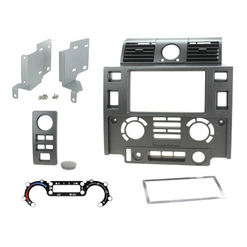 FITTING KIT LAND ROVER DEFENDER 2007 - 2016 DOUBLE DIN (MATT BLACK)