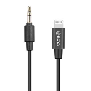 BOYA 3.5MM MALE TRS TO LIGHTNING ADAPTER CABLE 20CM LENGTH