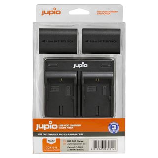 JUPIO BATTERY CHARGER KIT DUAL 2X LP-E6NH 2130MAH FOR CANON DIGITAL CAMERAS