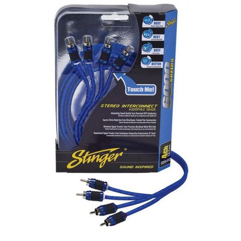 STINGER 5 METER OF 4-CHANNEL 6000 SERIES RCA CABLE