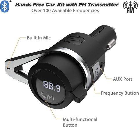 SCOSCHE BLUETOOTH FM TRANSMITTER WITH 15W USB-C AND USB CHARGER