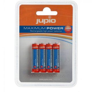 JUPIO RECHARGEABLE BATTERY AAA 1000MAH 4PK