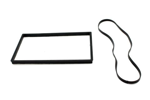FITTING KIT TRIM AND RUBBER BAND FOR HONDA , SUZUKI , NISSAN 178MM X 102MM (BLACK)