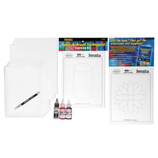 IWATA AIRBRUSH BASIC EXERCISES KIT BY ROBERT PASCHAL