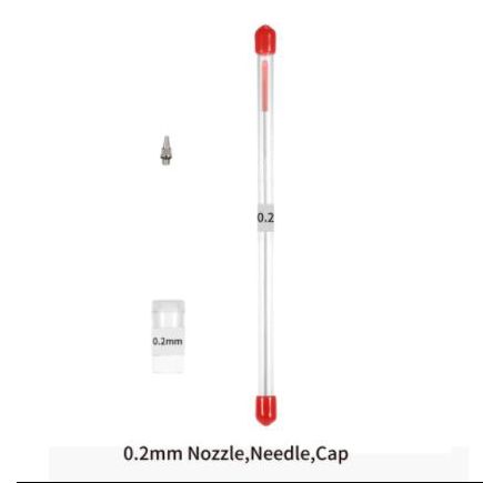 FORMULA AIRBRUSH NEEDLE & NOZZLE SET 0.2MM