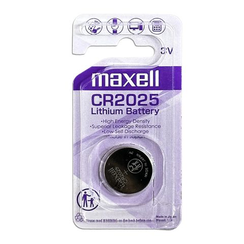 MAXELL LITHIUM BATTERY CR2025 3V SINGLE BLISTER PACK