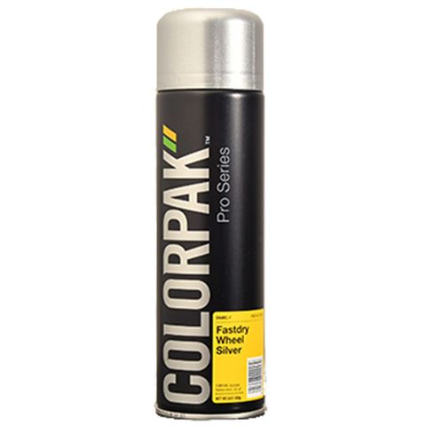 COLORPAK PRO SERIES AEROSOL FASTDRY ENAMEL WHEEL SILVER