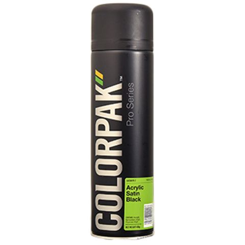 COLORPAK PRO SERIES AEROSOL ACRYLIC SATIN BLACK