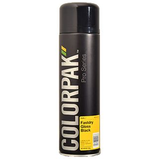 COLORPAK PRO SERIES AEROSOL FASTDRY ENAMEL GLOSS BLACK