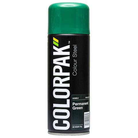 COLORPAK COLOURSTEEL AEROSOL SPRAYPAINT PERMANENT GREEN