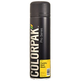 COLORPAK PRO SERIES AEROSOL FASTDRY ENAMEL MATT BLACK