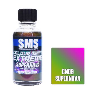 AIRBRUSH PAINT 30ML COLOUR SHIFT EXTREME SUPERNOVA ACRYLIC LACQUER SCALE MODELLERS SUPPLY