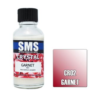 AIR BRUSH PAINT 30ML CRYSTAL GARNET  ACRYLIC LACQUER SCALE MODELLERS SUPPLY