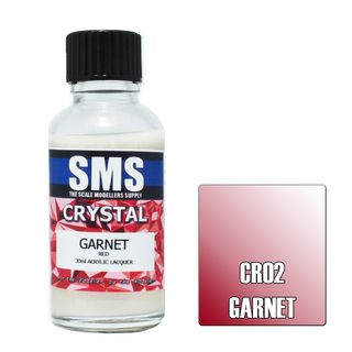 AIRBRUSH PAINT 30ML CRYSTAL GARNET ACRYLIC LACQUER SCALE MODELLERS SUPPLY