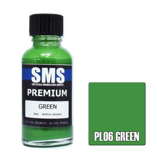 AIR BRUSH PAINT 30ML PREMIUM GREEN  ACRYLIC LACQUER SCALE MODELLERS SUPPLY