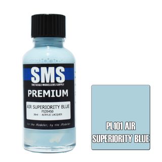 AIR BRUSH PAINT 30ML PREMIUM AIR SUPERIORITY BLUE ACRYLIC LACQUER SCALE MODELLERS SUPPLY