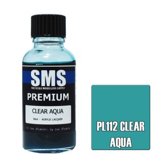 AIRBRUSH PAINT 30ML PREMIUM CLEAR AQUA ACRYLIC LACQUER SCALE MODELLERS SUPPLY