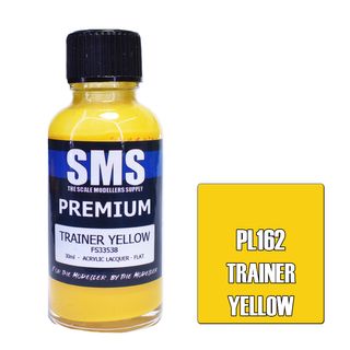 AIR BRUSH PAINT 30ML PREMIUM TRAINER YELLOW  ACRYLIC LACQUER SCALE MODELLERS SUPPLY