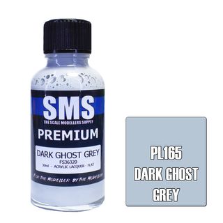 AIR BRUSH PAINT 30ML PREMIUM DARK GHOST GREY ACRYLIC LACQUER SCALE MODELLERS SUPPLY