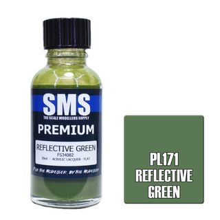 AIR BRUSH PAINT 30ML PREMIUM REFLECTIVE GREEN  ACRYLIC LACQUER SCALE MODELLERS SUPPLY