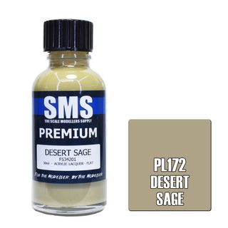 AIR BRUSH PAINT 30ML PREMIUM DESERT SAGE  ACRYLIC LACQUER SCALE MODELLERS SUPPLY