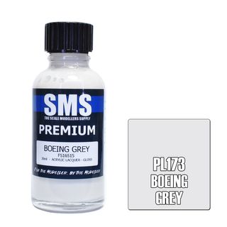 AIR BRUSH PAINT 30ML PREMIUM BOEING GREY  ACRYLIC LACQUER SCALE MODELLERS SUPPLY