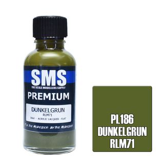 AIR BRUSH PAINT 30ML PREMIUM DUNKELGRUN RLM71  ACRYLIC LACQUER SCALE MODELLERS SUPPLY