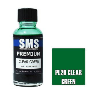 AIR BRUSH PAINT 30ML PREMIUM CLEAR GREEN ACRYLIC LACQUER SCALE MODELLERS SUPPLY
