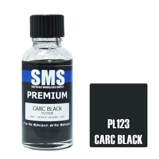 AIR BRUSH PAINT 30ML PREMIUM CARC BLACK  ACRYLIC LACQUER SCALE MODELLERS SUPPLY