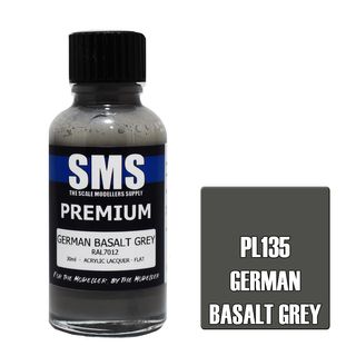 AIR BRUSH PAINT 30ML PREMIUM GERMAN BASALT GREY  ACRYLIC LACQUER SCALE MODELLERS SUPPLY