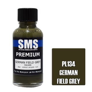 AIR BRUSH PAINT 30ML PREMIUM GERMAN FIELD GREY  ACRYLIC LACQUER SCALE MODELLERS SUPPLY