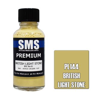 AIR BRUSH PAINT 30ML PREMIUM BRITISH LIGHT STONE  ACRYLIC LACQUER SCALE MODELLERS SUPPLY