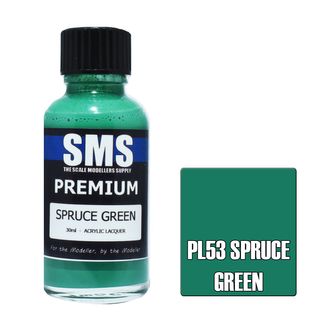 AIRBRUSH PAINT 30ML PREMIUM SPRUCE GREEN ACRYLIC LACQUER SCALE MODELLERS SUPPLY