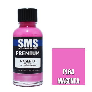 AIRBRUSH PAINT 30ML PREMIUM MAGENTA ACRYLIC LACQUER SCALE MODELLERS SUPPLY
