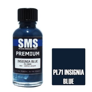 AIR BRUSH PAINT 30ML PREMIUM INSIGNIA BLUE  ACRYLIC LACQUER SCALE MODELLERS SUPPLY
