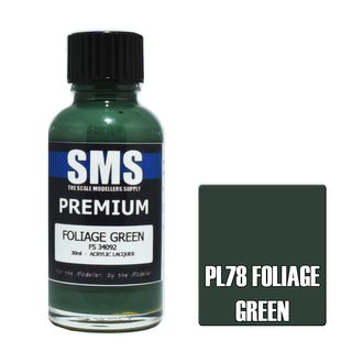 AIR BRUSH PAINT 30ML PREMIUM FOLIAGE GREEN  ACRYLIC LACQUER SCALE MODELLERS SUPPLY