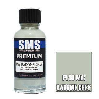 AIR BRUSH PAINT 30ML PREMIUM MIG RADOME GREY  ACRYLIC LACQUER SCALE MODELLERS SUPPLY